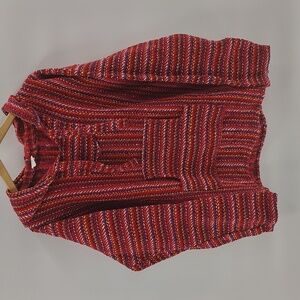 El Paso Saddle Blanket Pullover Hoodie Jacket Size Medium Red